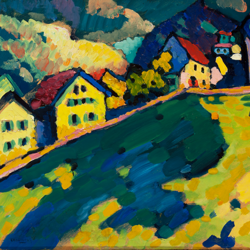 COMPOSICIÓN SOBRE FONDO EN BLANCO, 1920 kandinsky-rusia-obra-1