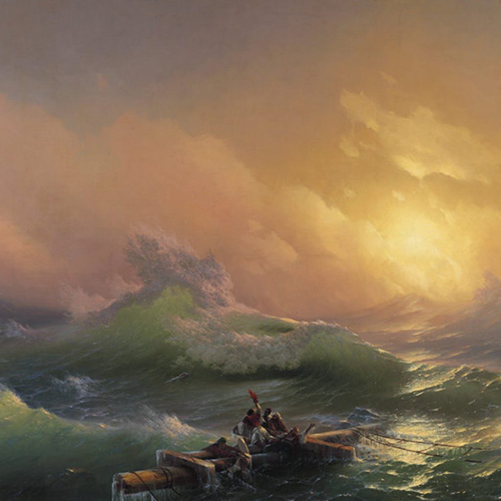 Ivan Aivazovsky. La novena Ola. 1850. © Museo Estatal Ruso de San Petersburgo.||