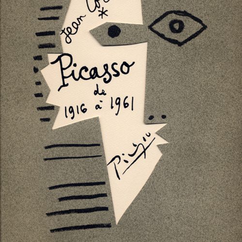 jean-cocteau Picasso de 1916 a 1961. Cubierta Mougins, 1962. Museo Casa Natal Picasso © VEGAP, Madrid, 2022