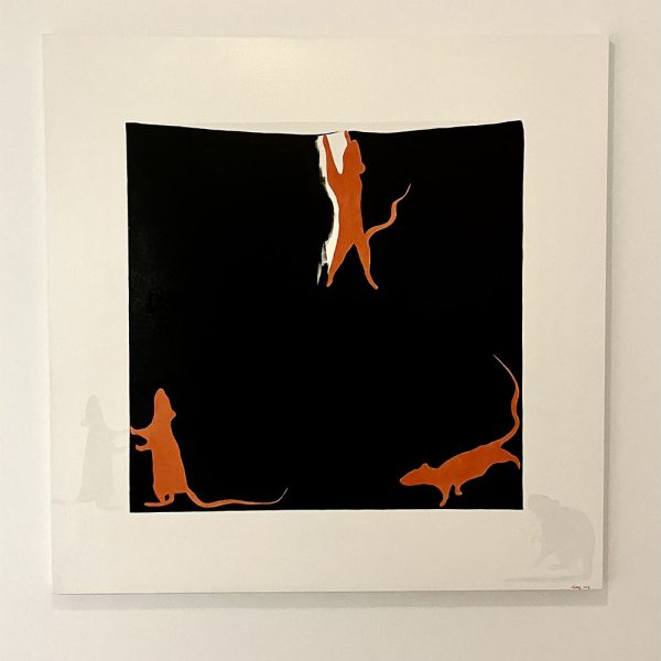 !The Destruction of the Black Square. Act 1” 2023 Oil on canvas 100x100 cm